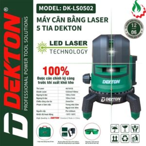 Máy Cân Bằng Laser Dekton DK-LS0502 5 tia xanh