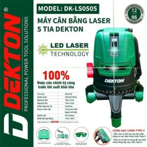 Máy cân bằng laser 5 tia xanh DEKTON DK-LS0505