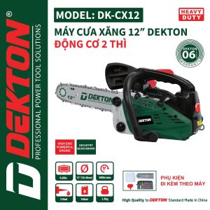 Cưa Xăng Dekton DK-CX12 Động Cơ 2 Thì (Xăng Pha Nhớ)