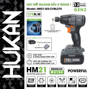 Máy siết bulong HUKAN HM21-G2-CVBL375