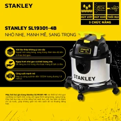 máy hút bụi gia dụng khô/ướt/thổi Stanley USA SL19301-4B