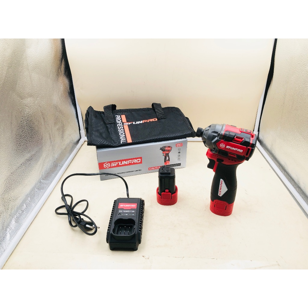 S2AH7916D Máy Vặn Vít Dùng Pin 16V Lực Siết 150Nm Chính Hãng SFUNPRO Nội Địa Trung Bảo Hành 1 Năm