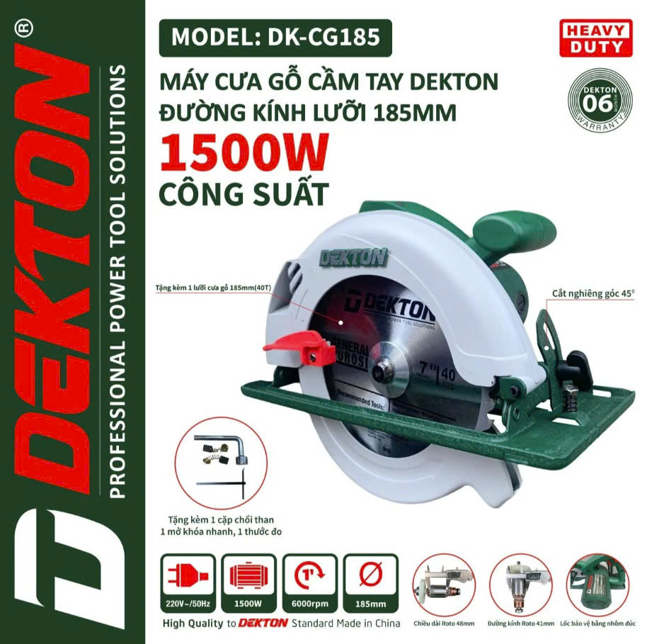 Máy cưa gỗ DEKTON DK-CG185