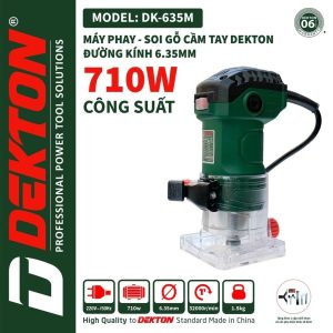 Máy phay - soi gỗ cầm tay DEKTON DK-635M
