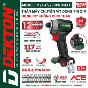 Máy bulong pin 21V động cơ không chổi than DEKTON M21-CV250PROMAX