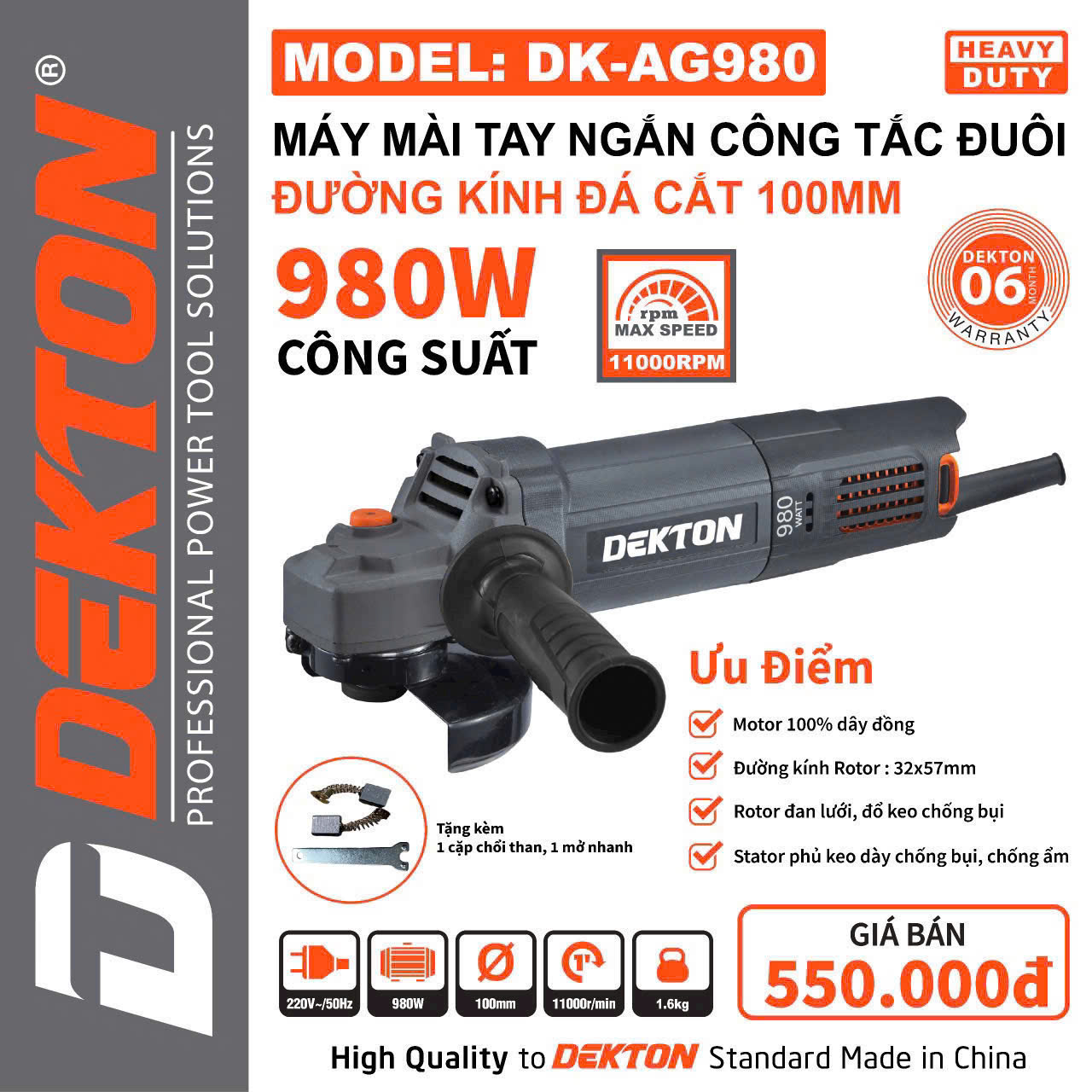 May mai tay cong tac duoi Dekton