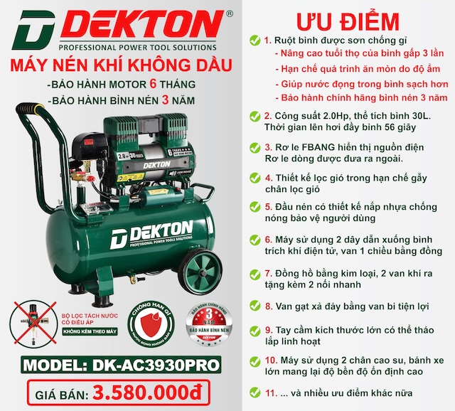 Máy nén khí DK-AC3930PRO