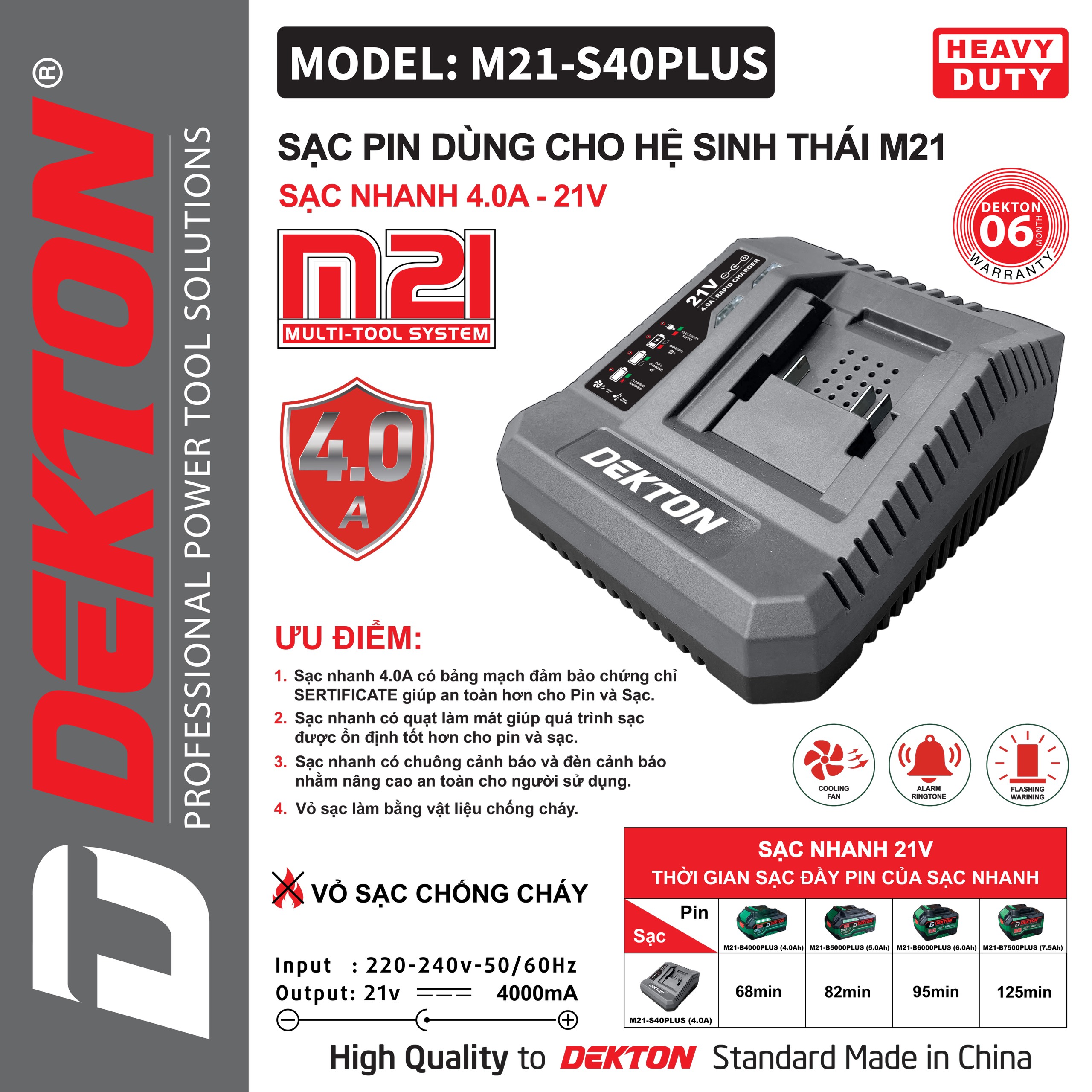 M21-S40 Plus sac pin