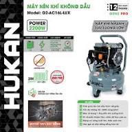 Máy Nén Khí Không Dầu 16 Lít Hukan 3hp G2-AC16L-LUX (2200W