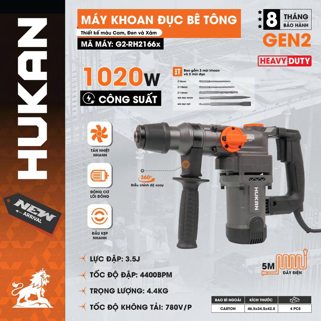 Máy khoan đục (GEN 2) G2-RH2066x