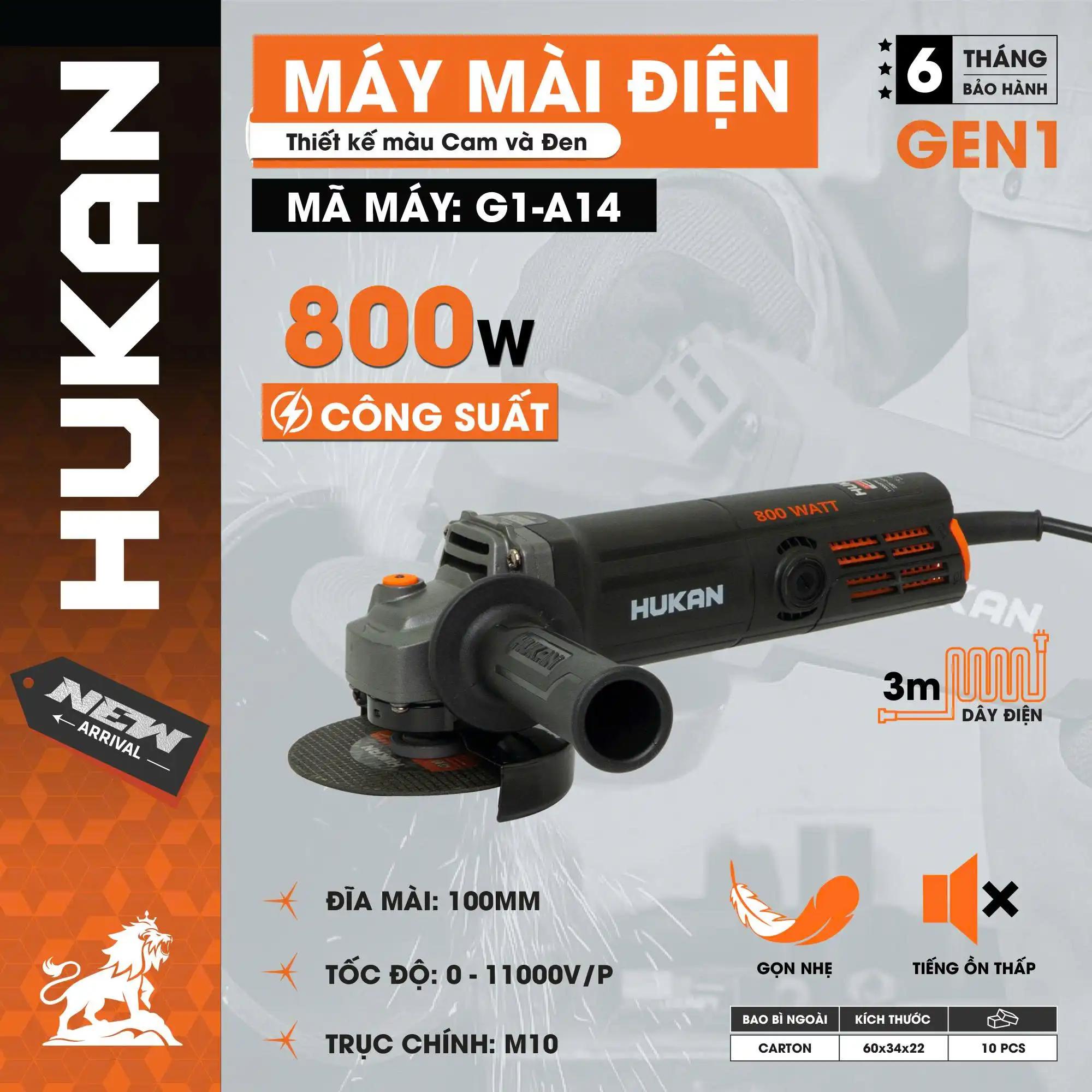 Máy mài điện (GEN 1) G1-A14 Đen Cam