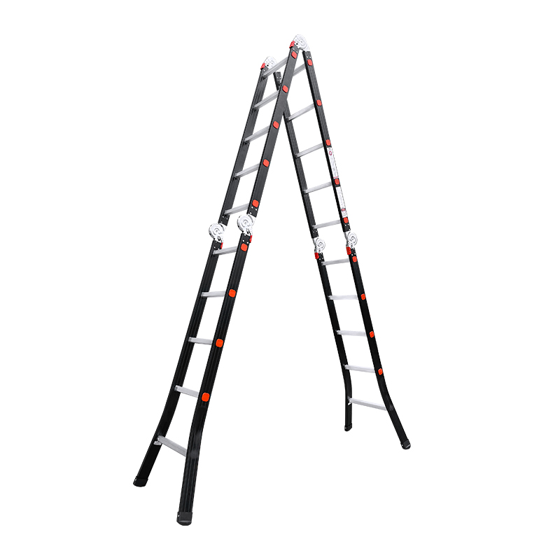 Thang Nhôm Gấp 4 Đoạn Nikawa NKG-45C, Nhôm Dày 1.5mm, Cao 5.87m