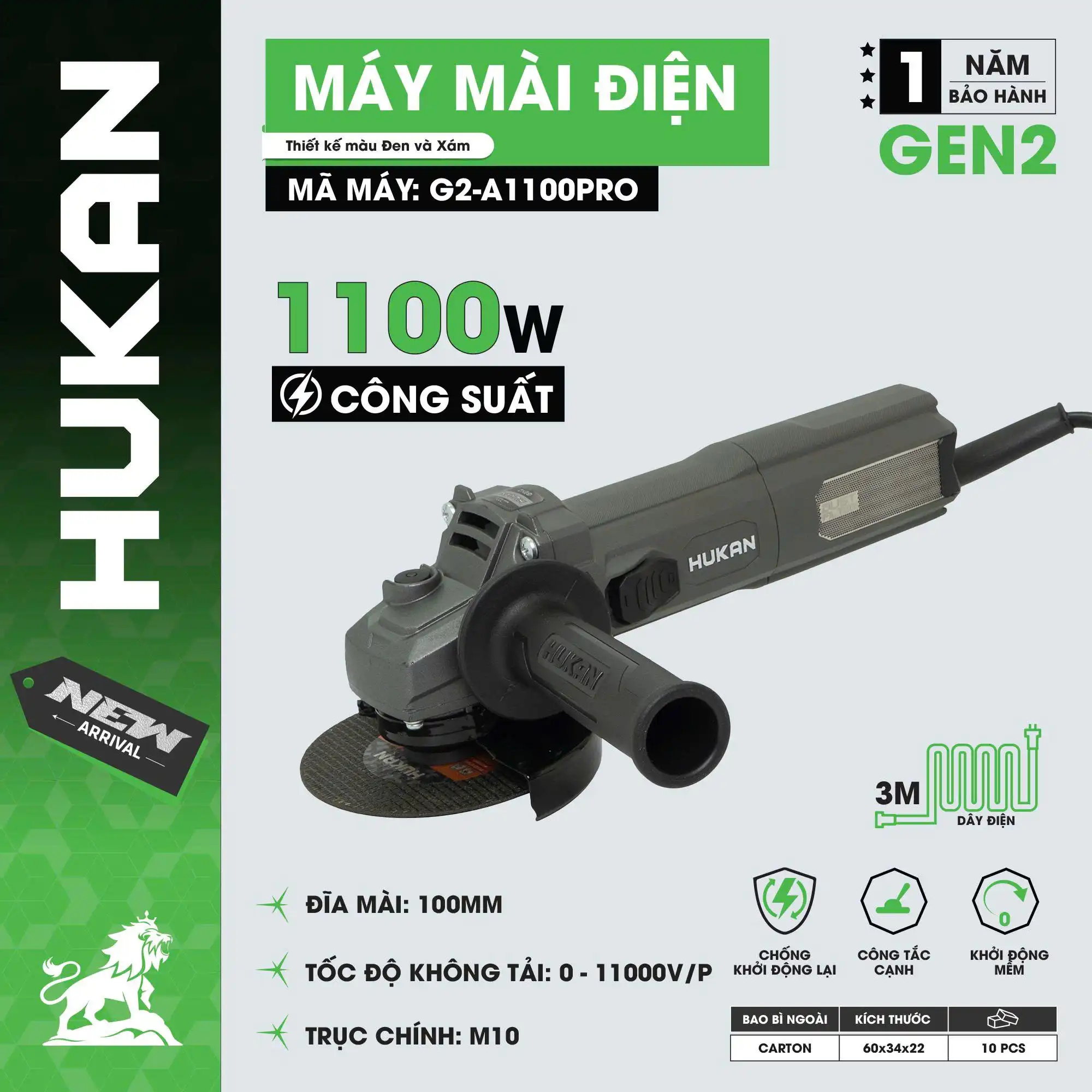 Máy mài điện (GEN 2) G2-A1100PRO